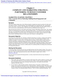 Marketing management Principles