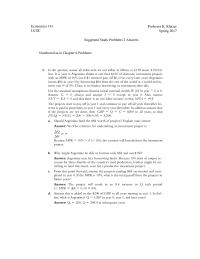 Suggested Study Problems 2 Answers