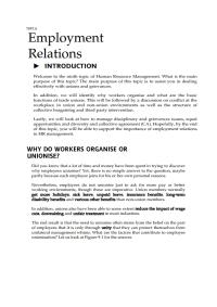 Employment Relations TOPC 6