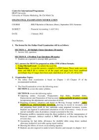 Financial Accounting 1