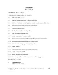 Counseling Chapter 8 Homework Thelifespan Perspective Deals With Problems Life Events Those That Clients Encounterduring The