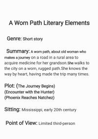 Elements of worn path