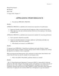 Chapter-17 appraising performance