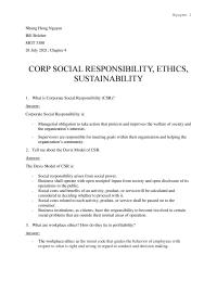 Chapter 4-CORP SOCIAL RESPONSIBILITY, ETHICS,SUSTAINABILITY
