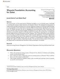 Waseela Foundation: Accounting for Zakat