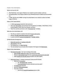 Chapter 5 The United Nations