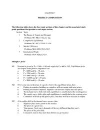 Chapter 7 Perfect Competition