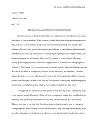 Cause And Effect Essay The
