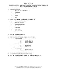 Marketing Chapter 4 Homework Upperupper Class 412 The Lowerupper Class 413 The Uppermiddle Class 42 Middle