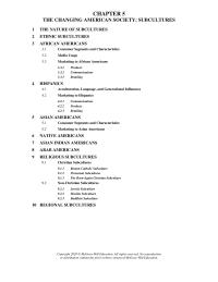 Marketing Chapter 5 Homework Asian Americans Native Americans Asian Indian Americans Arab Americans Religious Subcultures 91