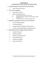 Marketing Chapter 16 Homework Use Surrogate Indicators 33 The Relative Importance And Influence Evaluative Criteria 34