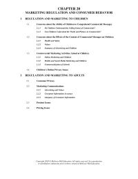 Marketing Chapter 20 Homework Online Marketing And Children 132 Mobile And Social Media Marketing And Children