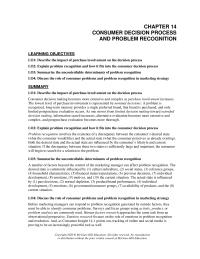 Marketing Chapter 14e Homework Situation The Presence Others Physical Conditions And Antecedent States Are Key Elements