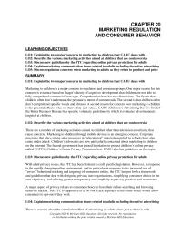 Marketing Chapter 20e Homework Parental Prevention Give Parents The Opportunity Prevent Further Use Online Collection