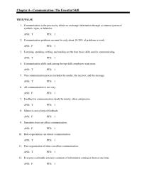 Human Resources Chapter 4 1 Verbal Communication Oneway Communication Nonverbal Communication Ans Pts 27 The 5cs Communication