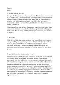 Factors ethics