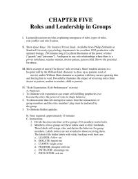Media Studies Chapter 5 Discuss How Participants Felt During The Role Playing Role Feedback Exercise Purposes