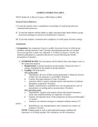 Media Studies SAMPLE COURSE SYLLABUS Organization Signpost Each Speech And Provide Internal Summaries Clarity And Comprehensibility Are