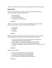 Counseling Chapter 3 1 Need For Additional Supports Beyond Counseling For Adults All The Above Answer