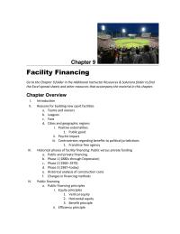 Finance Chapter 9 Homework Downtown Stadiumsand Arenas Have More Expensive Land Requirements They Often Have More