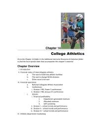 Finance Chapter 14 Homework What Differences Structure Lead Financial Differences Among Ncaa Member institutions see Pages 389 Through