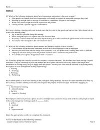 Business Communication Chapter 2d 2 Students Will Select Five The Following And Answers Will Varystay Small And