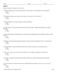 Business Communication Chapter 4d 1 His Primary purpose A Inform b Persuadec Sell d Promote Good will 51 Which The Following Sentences