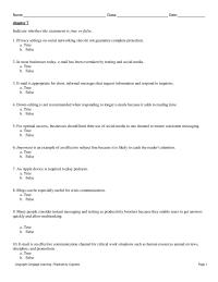 Business Communication Chapter 7d 1 Which The following She Likely Include a Don’t Put Anything Email Message That You