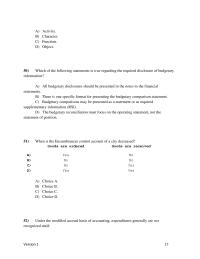 Accounting Chapter 3 2 General Fund Are recorded Expenditures true false inter fund Transfers Are Shown General Revenues The Government wide Statement