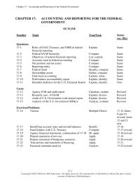 Accounting Chapter 17 Homework Other Accompanying Information includes Summary Statements And Information from The Inspector General Concerning Any