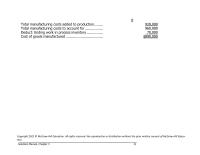 Accounting Chapter 3 Homework Process 5 Finished Goods 25 Cost Goods Sold 70