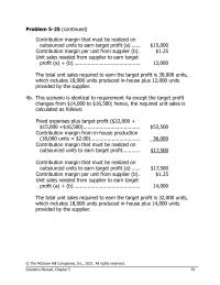 Accounting Chapter 5 Homework Aprils Income Statement sales Variable Expenses production selling total Variable Expenses Contribution Margin fixed Expenses production Advertising Administrative