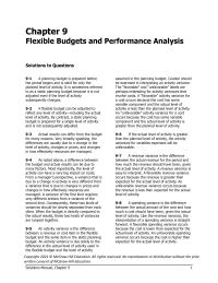 Accounting Chapter 9 Homework An unfavorable Revenue Variance Occurs Because the Revenue Less Than Expected For The Actual level