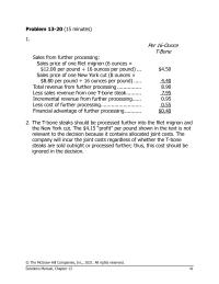 Accounting Chapter 13 Homework Hours Required For Production Units of The Sewing Kit 020 Hours Per