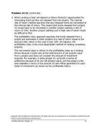 Accounting Chapter 14 Homework Exhibit 14b2 Appendix 14b3 The Company Should Lease The Cars Because This