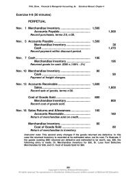 Accounting Chapter 4 Homework Method may Accounts Receivable sales sold Goods12 Sales Returns And Allowances Accounts Receivable