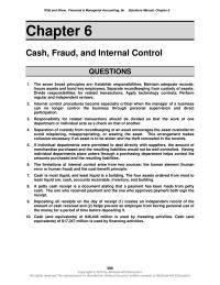 Accounting Chapter 6 Homework Transportation in Costs Are Included Merchandise inventory Under Perpetual System 3oct petty Cash Cash increase