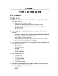 Accounting Chapter 13 1 When Selecting The Type Bond Use When Building Recreation Facility A municipality Must