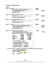 Accounting Chapter 8 Homework Dry ear 2aug cash dividend Revenue received Cash Dividends dec fair