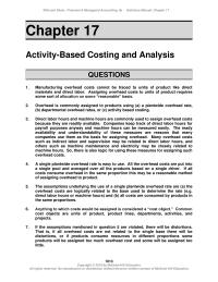 Accounting Chapter 17 Homework Units Produced overhead Cost Per Unit model&nbsp;