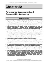 Accounting Chapter 22 Homework Indirect expenses are incurred for the joint benefit&nbsp; of more than one department