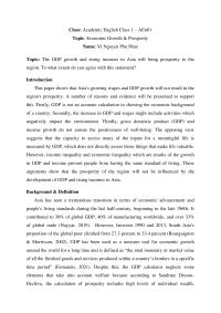 Economic Growth & Prosperity