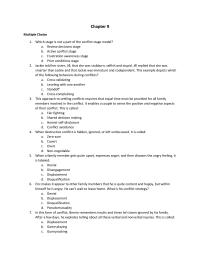 Communications Chapter 9 1 All These Are True criticism Contempt Defensiveness And Stonewalling Are Behaviors That Gottman