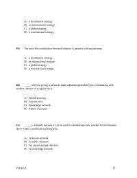 International Business Chapter 14 2 Localization Strategy an International Strategy a Global Strategy a Transnational Strategy the Need For Coordination