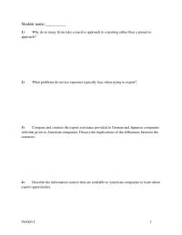 International Business Chapter 16 1 Student Name1why Many Firms Take Reactive Approach Exporting Rather Than Proactive approach what Problems