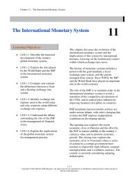 International Business Chapter 11 Homework War Ii The Gold Standard Was Dead The Great Strength The Gold