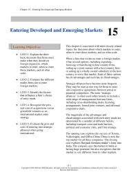 International Business Chapter 15 Homework Discuss Why Starbucks Chose Enter Some Markets Via Strategic alliances And Joint Ventures