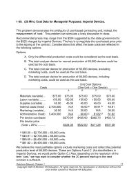 Accounting Chapter 1 Homework&nbsp;Cost Data for Managerial Purposes&nbsp;Responsibility for Unethical Action