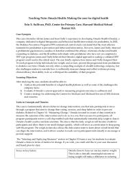 Business Development Chapter 4 Homework Teaching Note omada Health Making The Case For Digital Health Erin Sullivan&nbsp;