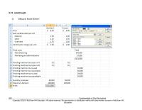 Accounting Chapter 4 Homework The Effect of Cost Structure on Predatory Pricing: American Airlines